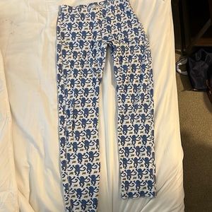 Roller rabbit blue monkey pajamas